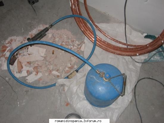 DOAR FONTANERIE - Tub flexibil de cupru,si lampa de gaz - IVATA FONTANERIE